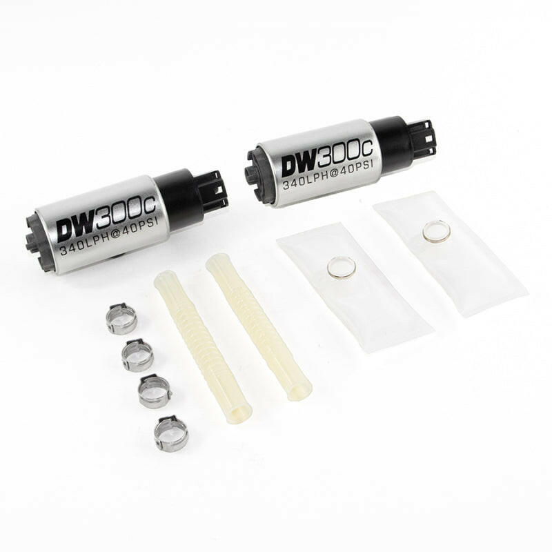DeatschWerks 340lph DW300C Compact Fuel Pump w/ Install Kit 03-04 Ford Mustang Cobra (2 Pumps) Fuel Pumps DeatschWerks