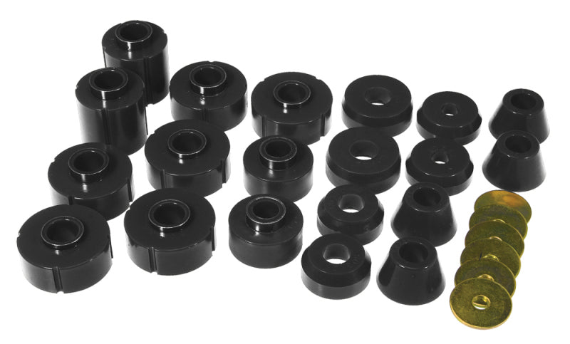 Prothane 73-77 Chevy K10 Blazer Body Mount Kit - Black Bushing Kits Prothane