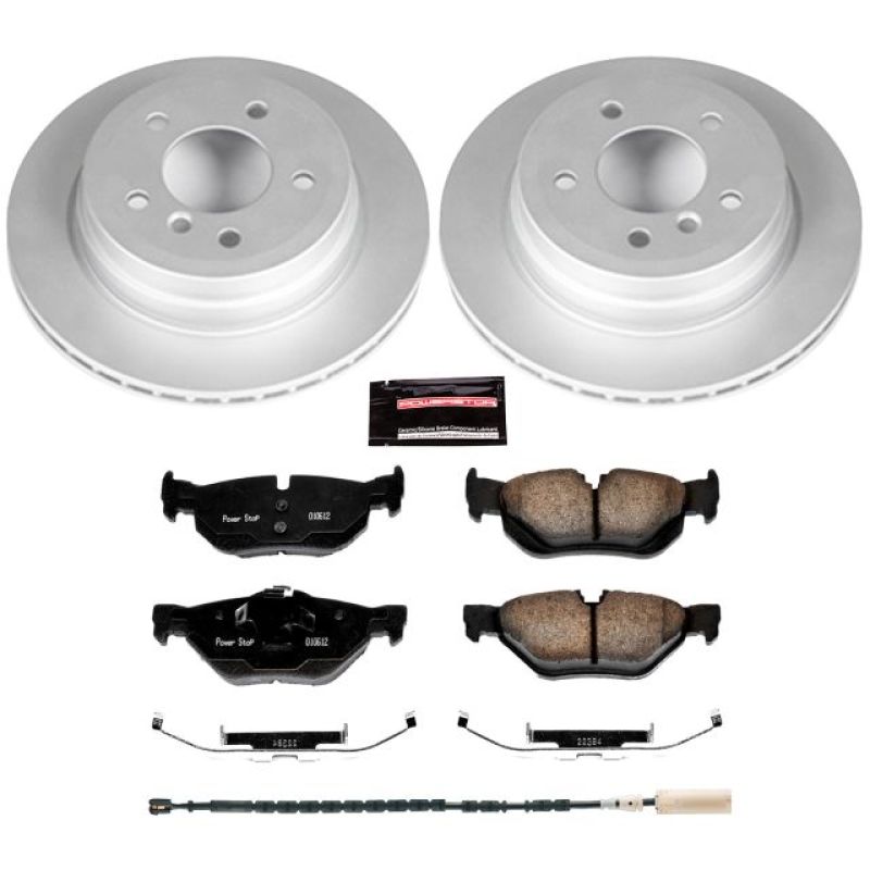 Power Stop 11-13 BMW 328i Rear Z23 Evolution Sport Coated Brake Kit Brake Kits - Performance D&S PowerStop