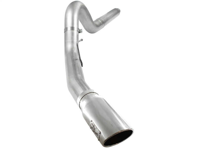 aFe Atlas 5in DPF-Back Aluminized Steel Exh Sys, Ford Diesel Trucks 08-10 V8-6.4L (td) Polished tip DPF Back aFe