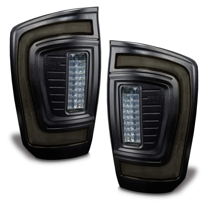 Oracle Lighting 16-23 Gen 3 Toyota Tacoma Black Series Flush Style LED Tail Lights Tail Lights ORACLE Lighting