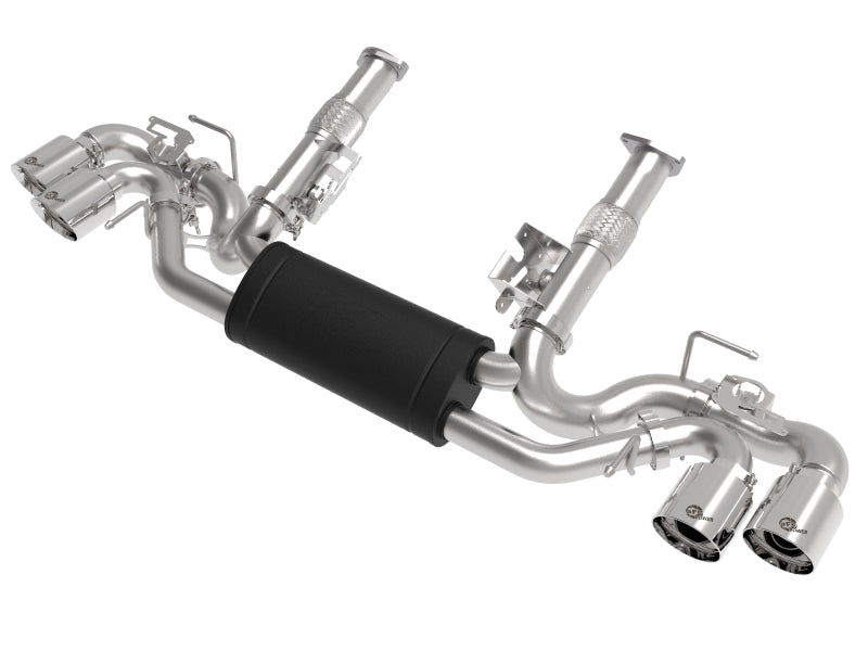 aFe MACH Force-Xp 3in to 2-1/2in 304SS Cat-Back 2020 Chevy Corvette (C8) 6.2L - Polished Tip Catback aFe