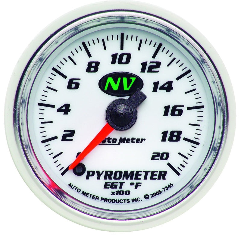Autometer NV 52mm 0-2000 Deg F Digital Stepper Motor Pyrometer Gauge Gauges AutoMeter