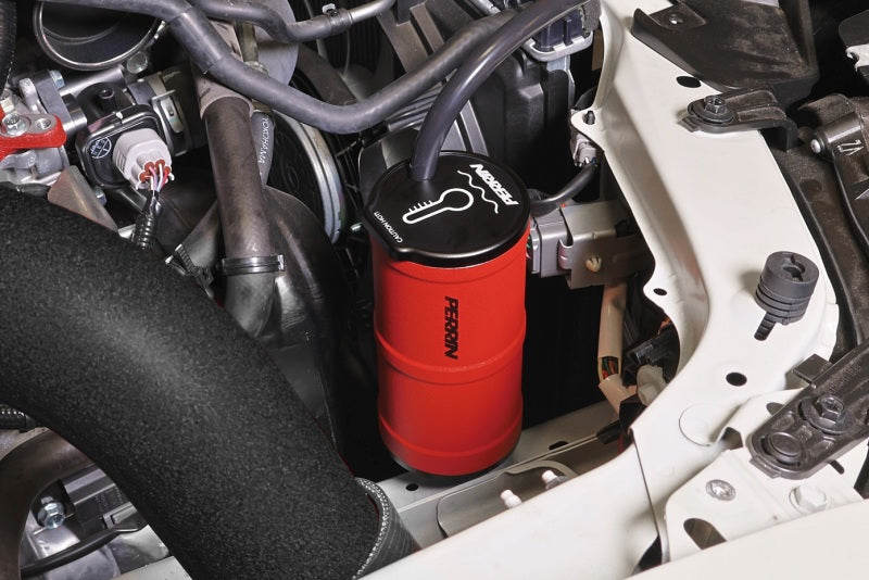 PERRIN 02-25 Subaru WRX / 04-21 STI / 13-25 BRZ/GR86/FRS/86 Coolant Overflow Tank - Red Coolant Reservoirs Perrin Performance