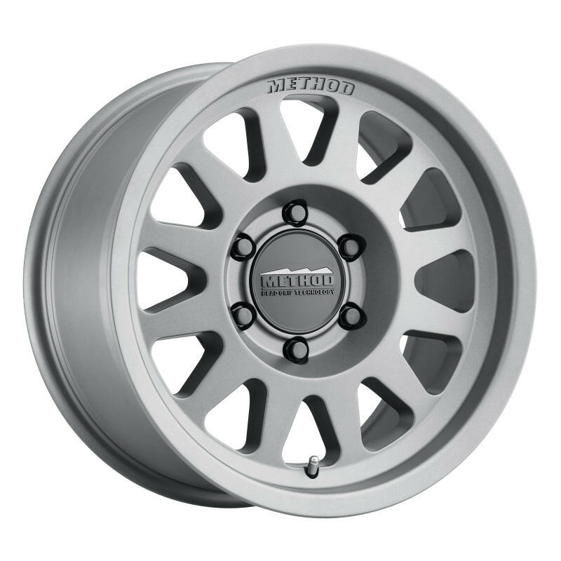 Method MR704 17x8.5 0mm Offset 8x170 130.81mm CB Matte Titanium Wheel Wheels - Cast Method Wheels