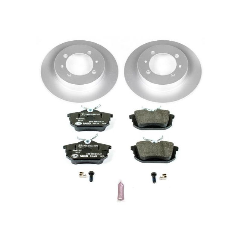 Power Stop 00-04 Volvo S40 Rear Euro-Stop Brake Kit Brake Kits - OE PowerStop