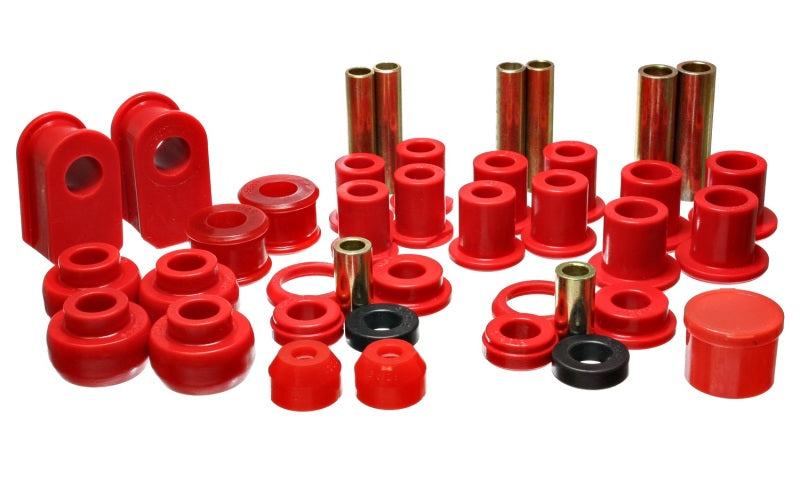 Energy Suspension 92-06 Ford E-250/E-350 Van 2WD Red Hyper-flex Master Bushing Set Bushing Kits Energy Suspension