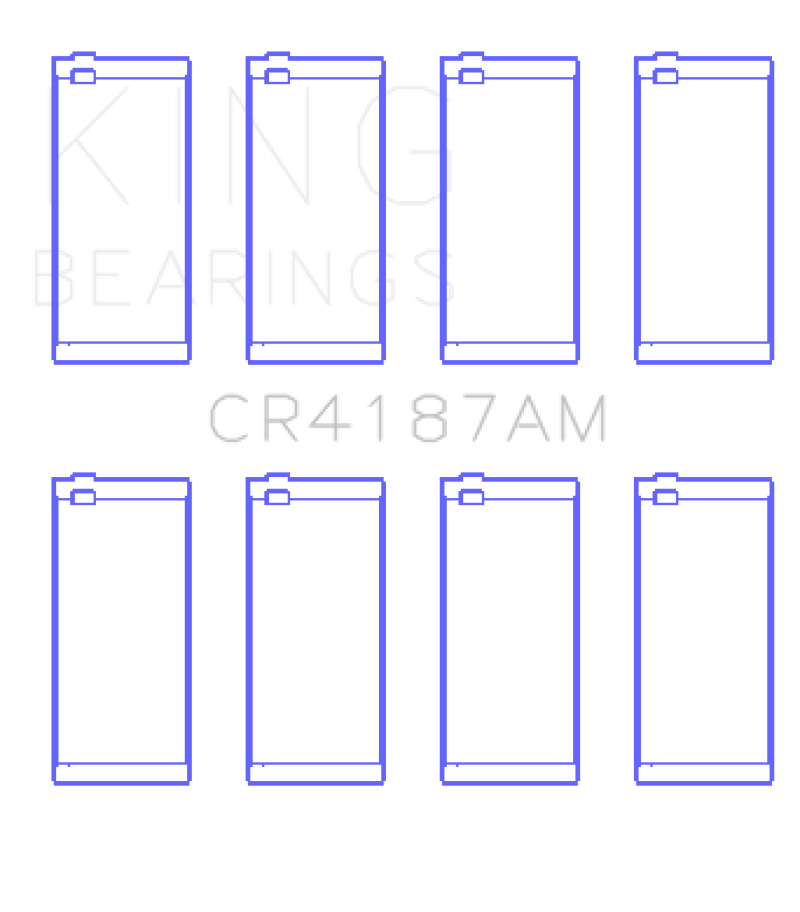King Engine Bearings Toyota 2LT/3L AM-Series 4 Pairs Connecting Rod Bearing Set Bearings King Engine Bearings
