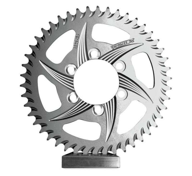 Vortex Racing Aluminum Rear Sprocket 530 44 Tooth- Silver Sprockets Vortex Racing