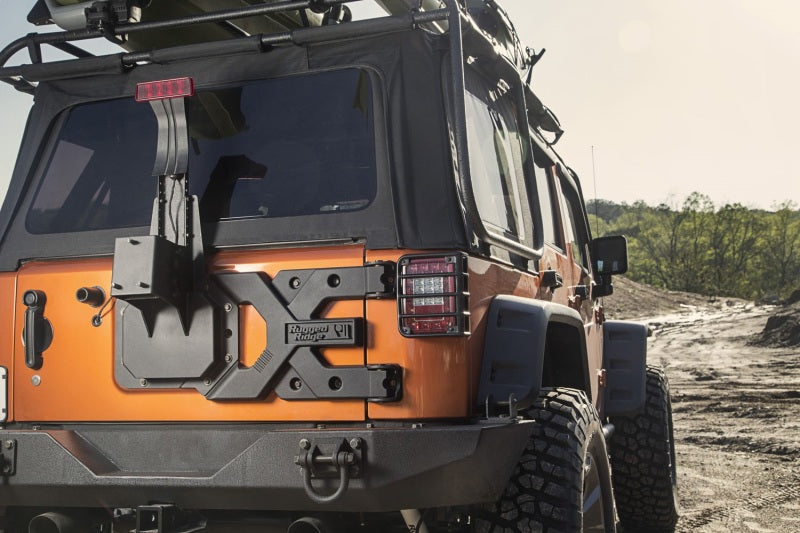 Rugged Ridge Spartacus HD Tire Carrier Kit 07-18 Jeep Wrangler Spare Tire Carriers Rugged Ridge