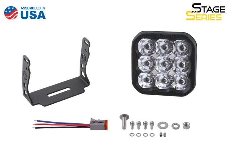 Diode Dynamics SS5 LED Pod Sport - White Flood (Single) Light Accessories and Wiring Diode Dynamics