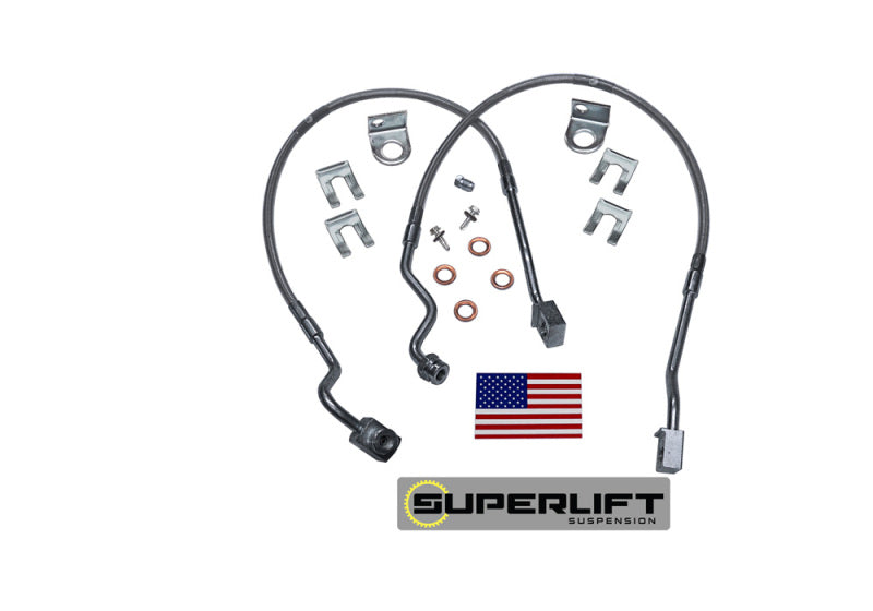 Superlift 95-97 Ford Ranger w/ 4-6in Lift Kit (Pair) Bullet Proof Brakes Hoses Brake Line Kits Superlift