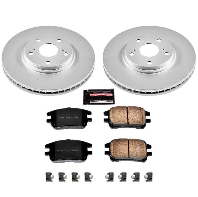 Power Stop 02-03 Lexus RX300 Front Z17 Evolution Geomet Coated Brake Kit Brake Kits - Performance Blank PowerStop