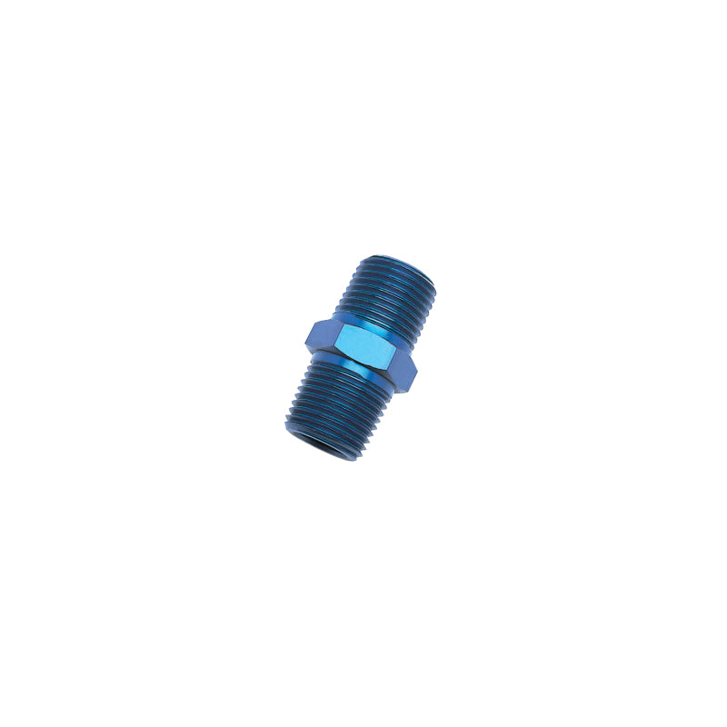 Russell Performance 3/8in Male Pipe Nipple (Blue) Fittings Russell