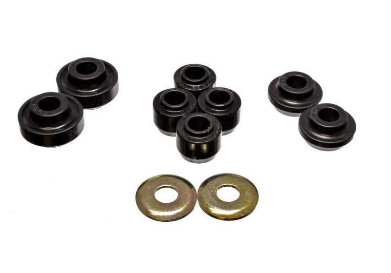 Energy Suspension 86-95 Ford Taurus Black Front Strut Rod Bushing Set Bushing Kits Energy Suspension