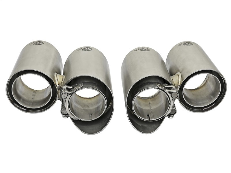 aFe MACH Force-Xp 304 SS OE Exhaust Tips Polished 12-16 Porsche 911 (C2S 991) H6 3.8L Catback aFe