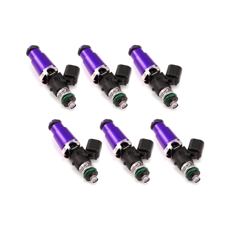 Injector Dynamics ID1050X Injectors 14mm (Purple) Adaptors (Set of 6) Fuel Injector Sets - 6Cyl Injector Dynamics
