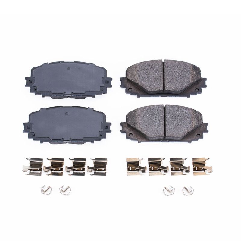 Power Stop 12-18 Toyota Yaris Front Z17 Evolution Ceramic Brake Pads w/Hardware Brake Pads - OE PowerStop