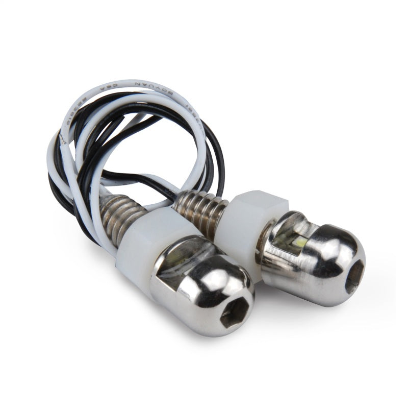 DEI LED LiteN Boltz LED LiteN Boltz License Plate Lighting - Dome Head - 2pc - Polished Bulbs DEI