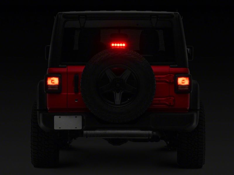 Raxiom 18-23 Jeep Wrangler JL Axial Series LED Third Brake Light- Red Brake Lights Raxiom