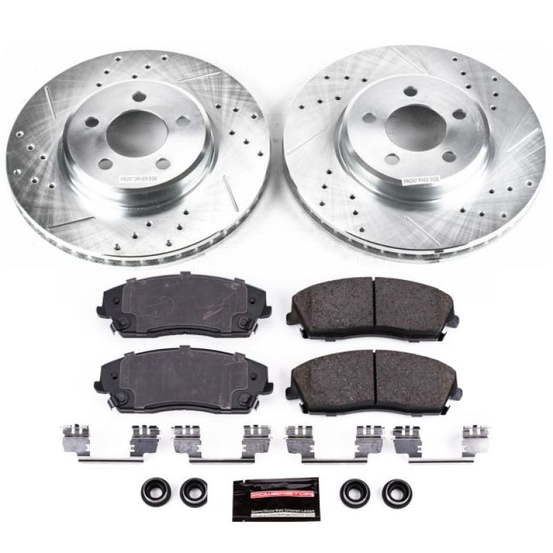 Power Stop 05-19 Chrysler 300 Front Z23 Evolution Sport Brake Kit Brake Kits - Performance D&S PowerStop