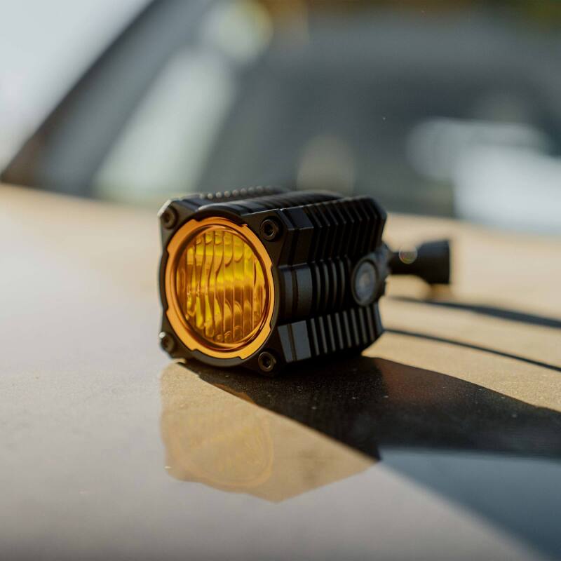 KC HiLiTES FLEX ERA 1 Performance Yellow Spread Beam Lens Light Accessories and Wiring KC HiLiTES