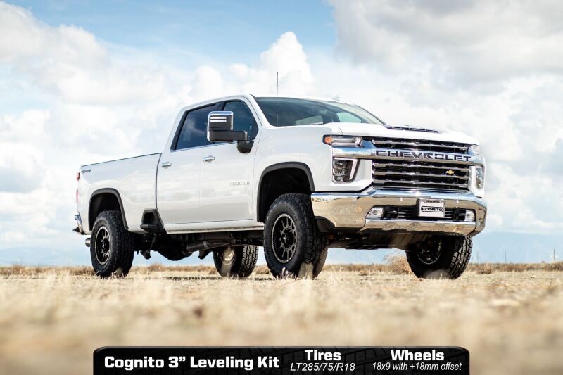 Cognito 20-24 Chevy/GMC Silv/Sierra 2500/3500 HD 2WD/4WD 3in Elite Leveling Kit w/ King 2.5 RR Leveling Kits Cognito