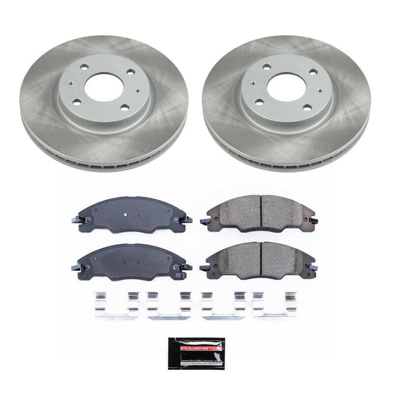 Power Stop 08-11 Ford Focus Front Semi-Coated Rotor Kit Brake Kits - Performance Blank PowerStop