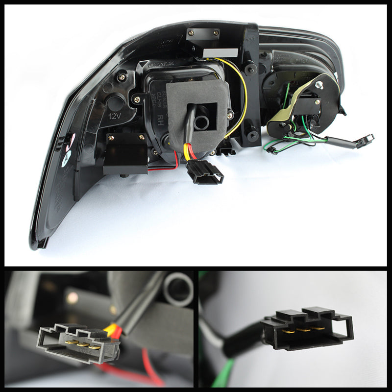 Spyder Volkswagen Golf/GTI 10-13 G2 Type With Light Bar LED Tail Lights Black ALT-YD-VG10-LED-G2-BK Tail Lights SPYDER