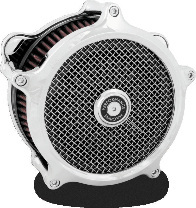 Performance Machine Air Cleaner Slim - Chrome Air Filters - Direct Fit Performance Machine