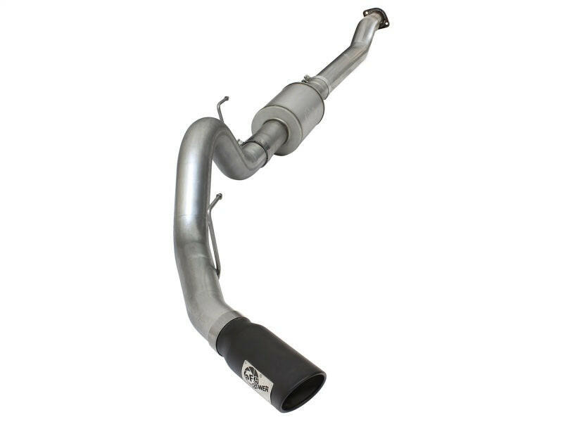 aFe Atlas Exhausts 4in Cat-Back Aluminized Steel Exhaust Sys 2015 Ford F-150 V6 3.5L (tt) Black Tip Catback aFe