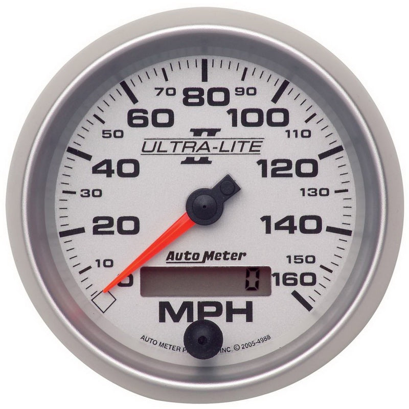 Autometer Ultra-Lite II 3-3/8in 0-160MPH Electronic Programmable Speedometer Gauges AutoMeter