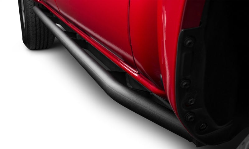 N-Fab Trail Slider Steps 16-20 Toyota Tacoma Crew Cab All Beds - SRW - Textured Black Body Armor & Rock Rails N-Fab
