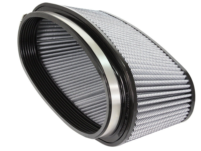aFe Magnum FORCE Intake Rplcmnt Air Filter (11-3/8x4)IN F x (14x5-1/2)IN B x (12x3-1/2)IN T x 5IN H Air Filters - Universal Fit aFe