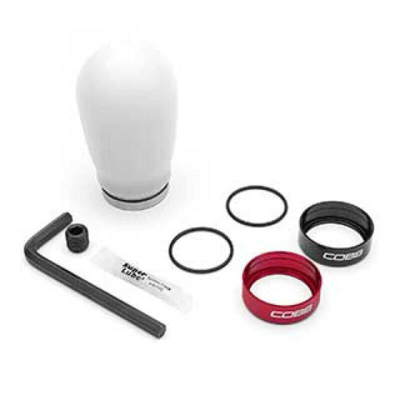 COBB 04-23 Volkswagen Golf GTI / 14-24 Volkswagen Golf R Tall Weighted Shift Knob - White Shift Knobs COBB