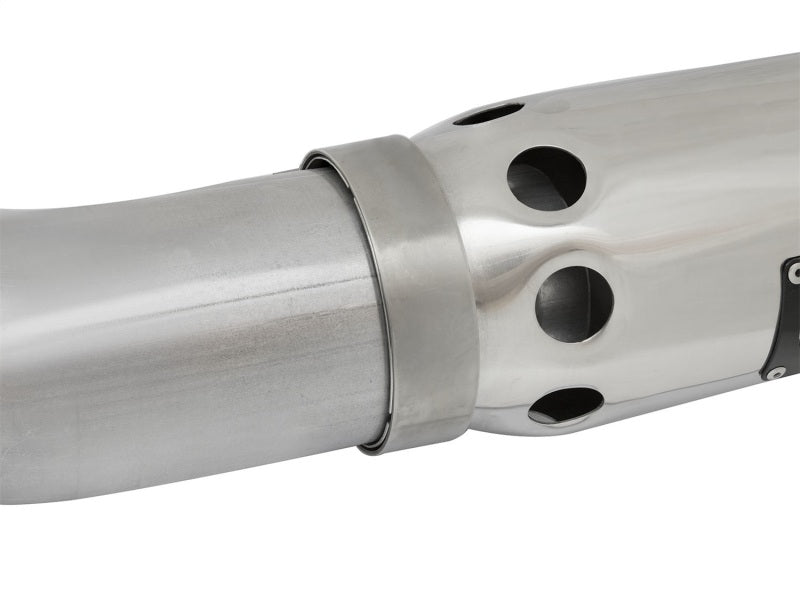 aFe LARGE Bore HD Exhausts 4in DPF-Back SS-409 2016 Nissan Titan XD V8-5.0L CC/SB (td) DPF Back aFe