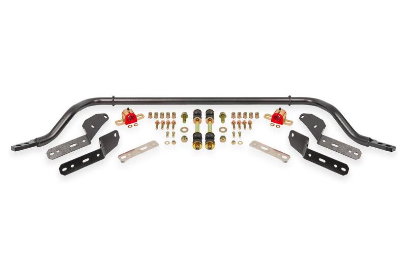 BMR 64-67 GM A-Body 1.25in Hollow 2-Hole Adjustable Front Sway Bar Kit - Black Hammertone Sway Bars BMR Suspension