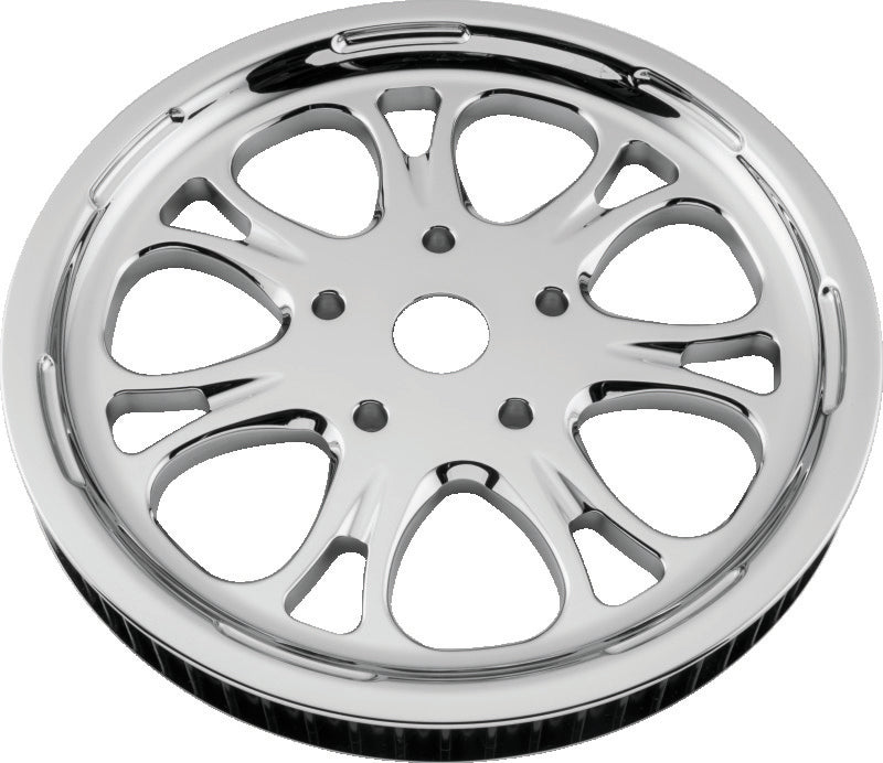 Performance Machine Belt Pulley 66T x 1in Paramount - Chrome Sprockets Performance Machine