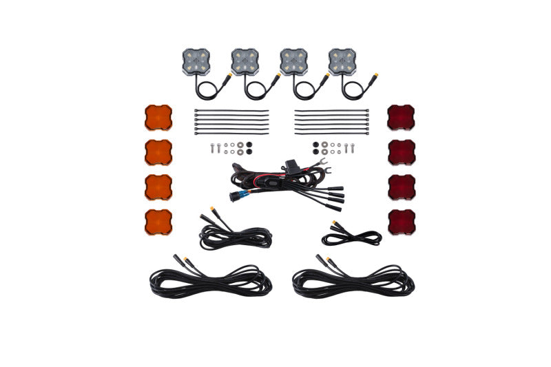 Diode Dynamics Single-Color Rock Light Installer Kit (4-pack) Light Accessories and Wiring Diode Dynamics