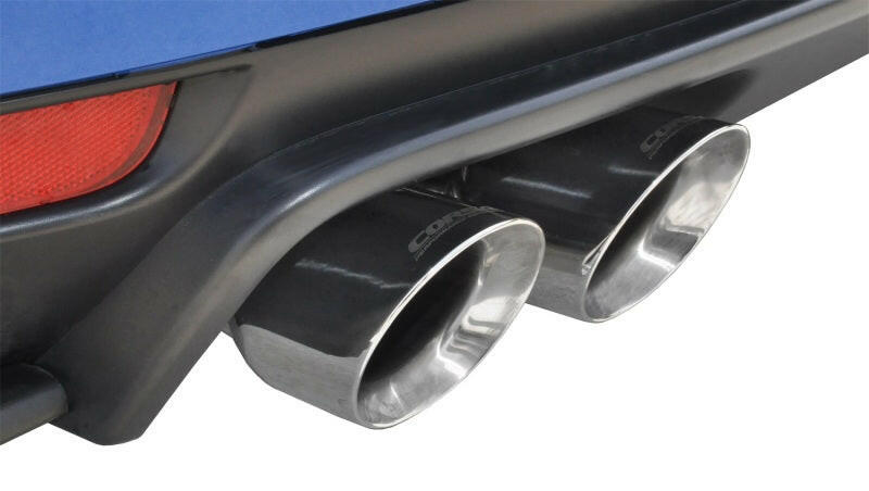 Corsa 2008-2014 Subaru Impreza Hatchback STI 2.5L Turbo Manual Polished Sport Cat-Back Exhaust Catback CORSA Performance