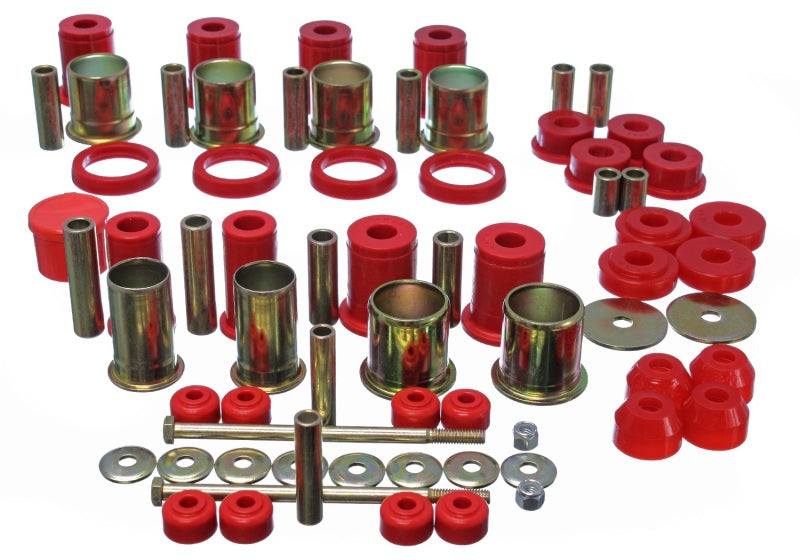 Energy Suspension 89-92 Chevrolet Camaro Red Hyper-flex Master Bushing Set Bushing Kits Energy Suspension