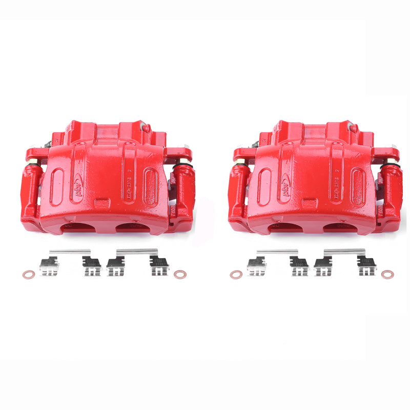 Power Stop 05-07 Ford Five Hundred Front Red Calipers w/Brackets - Pair Brake Calipers - Perf PowerStop