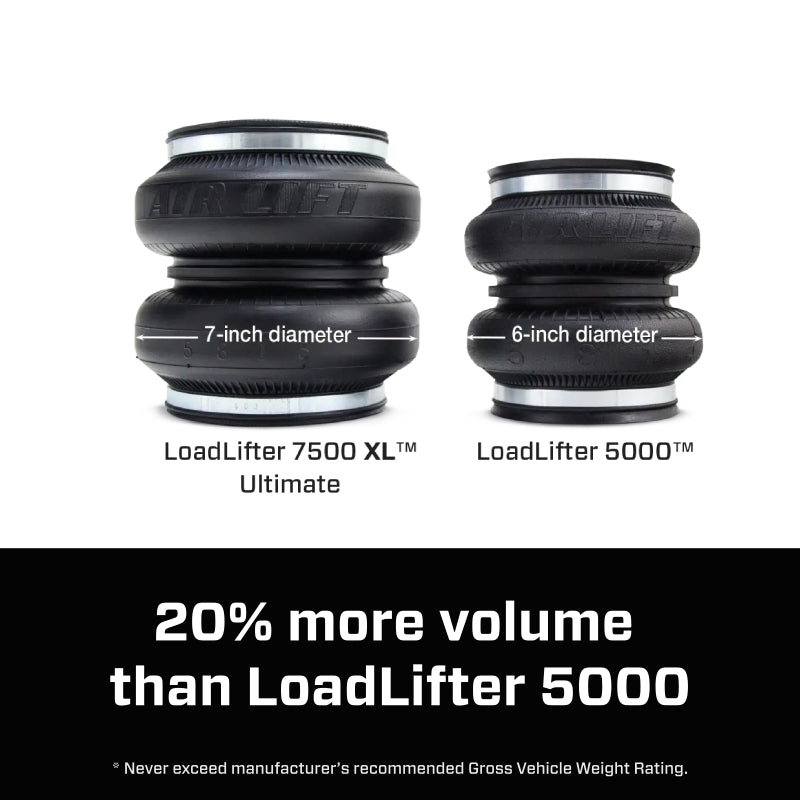 Air Lift LoadLifter 7500 XL Ultimate Air Spring Kit 16-25 Chevy/GMC Silverado/Sierra 3500HD Air Suspension Kits Air Lift