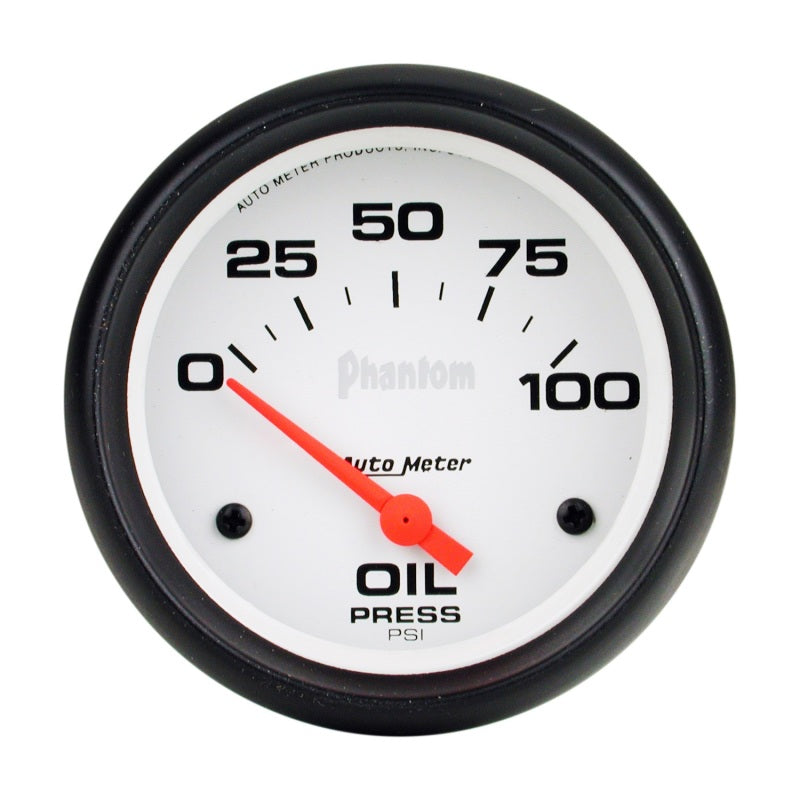 Autometer Phantom 66.7mm 0-100 PSI SSE Oil Pressure Gauge Gauges AutoMeter
