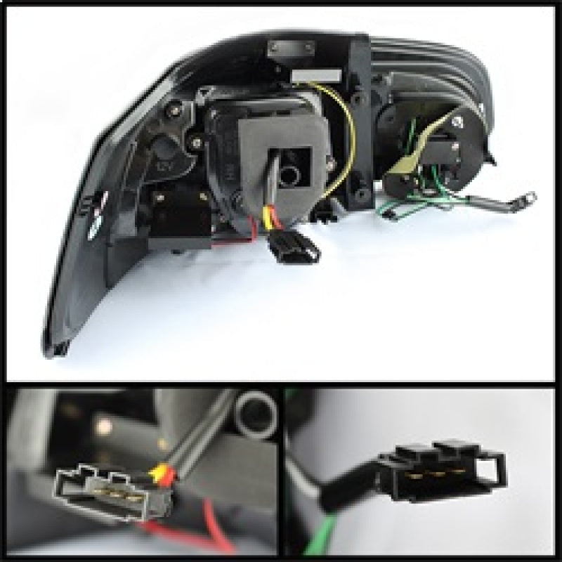 Spyder Volkswagen Golf/GTI 10-13 G2 Type With Light Bar LED Tail Lights Black ALT-YD-VG10-LED-G2-BK Tail Lights SPYDER