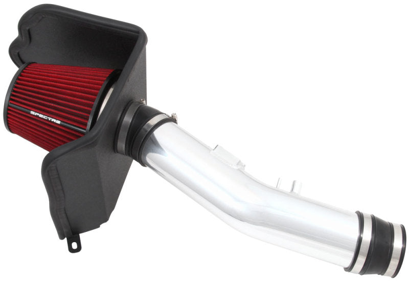 Spectre 10-18 Toyota FJ 10-15 4Runner V6-4.0L F/I Air Intake Kit - Polished w/Red Filter Cold Air Intakes Spectre