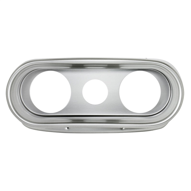 Autometer 62-65 Chevy Nova (Fits 2 3-3/8in.& 4 2-1/16in. Instruments) Gauge Mount Direct Fit Silver Gauge Pods AutoMeter