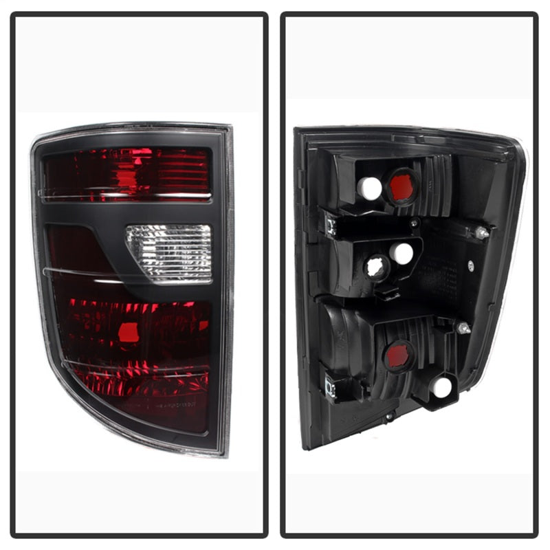 xTune Honda Ridgeline Pickup 06-08 OEM Style Tail Lights Red Smoked ALT-JH-HRID06-OE-RSM Tail Lights SPYDER