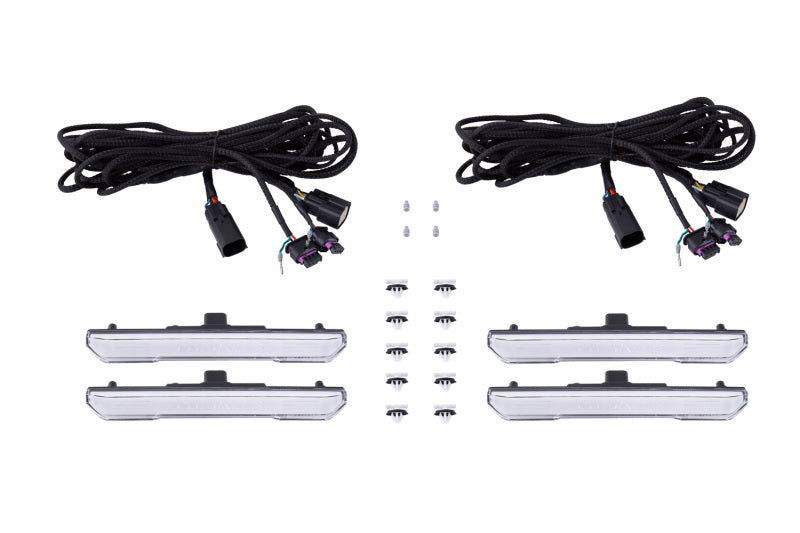 Diode Dynamics 20-21 Sierra 2500/3500 HD LED Sequential Sidemarkers Clear Set Light Accessories and Wiring Diode Dynamics