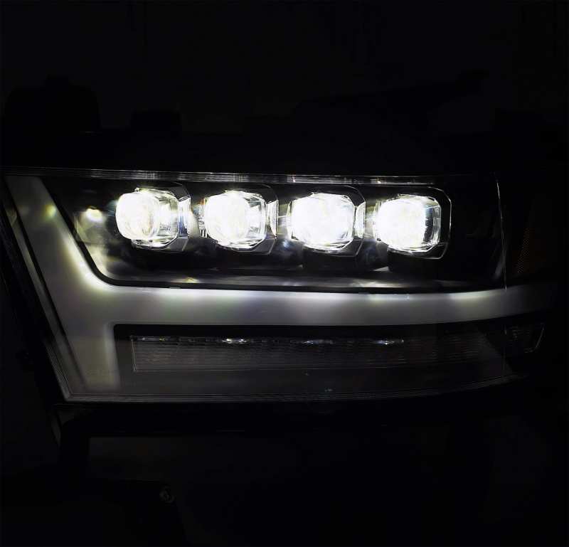 AlphaRex 19-20 Ram 1500HD NOVA LED Proj Headlights Plank Style Chrome w/Activ Light/Seq Signal/DRL Headlights AlphaRex